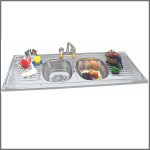 Double Bowl Double Tray (Square Bowl) T234, 20" x 60"