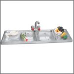 Center Double Bowl Double Tray