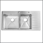 Titanium Sink, Double Bowl Single Try, 20"x40", RT17 - Image 2