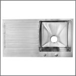 Titanium Sink, Single Bowl Single Try, 20"x36", RT12 - Image 3